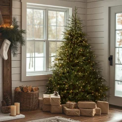 6.5 ft. Pre-Lit Fraser Grande Tree with Dual Color LED Lights