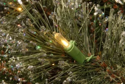 3 ft. Pre-Lit Glittery Bristle Tree with LED Lights