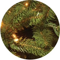 7.5 ft. Pre-Lit Grande Fir Pencil Slim Tree with Clear Lights