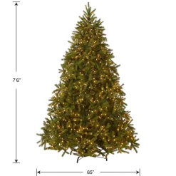 7.5 ft. Pre-Lit Jersey Fraser Fir Tree with Clear Lights