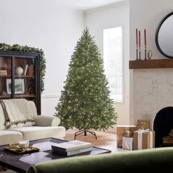 7.5 ft. Pre-Lit Jersey Fraser Fir Medium Tree with Clear Lights