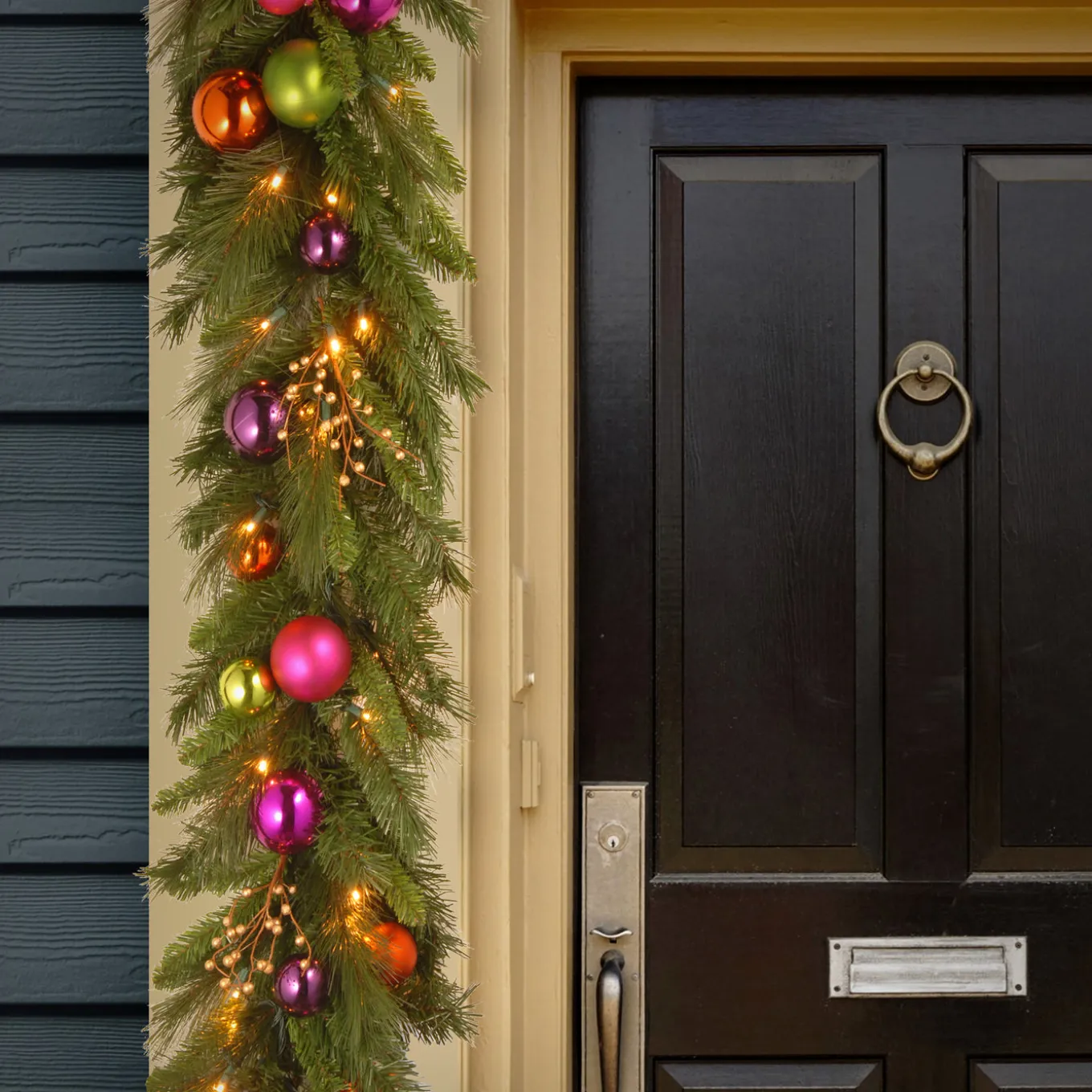 6 ft. Pre-Lit Kaleidoscope Garland with Warm White LED Lights