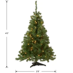 4 ft. Pre-Lit Kincaid Spruce Tree with Clear Lights