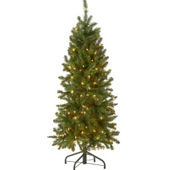 4.5 ft. Pre-Lit Kingswood Fir Pencil Tree with Clear Lights