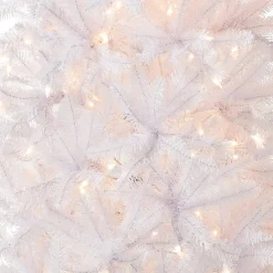 7 ft. Pre-Lit Kingswood Fir White Pencil Tree with Clear Lights