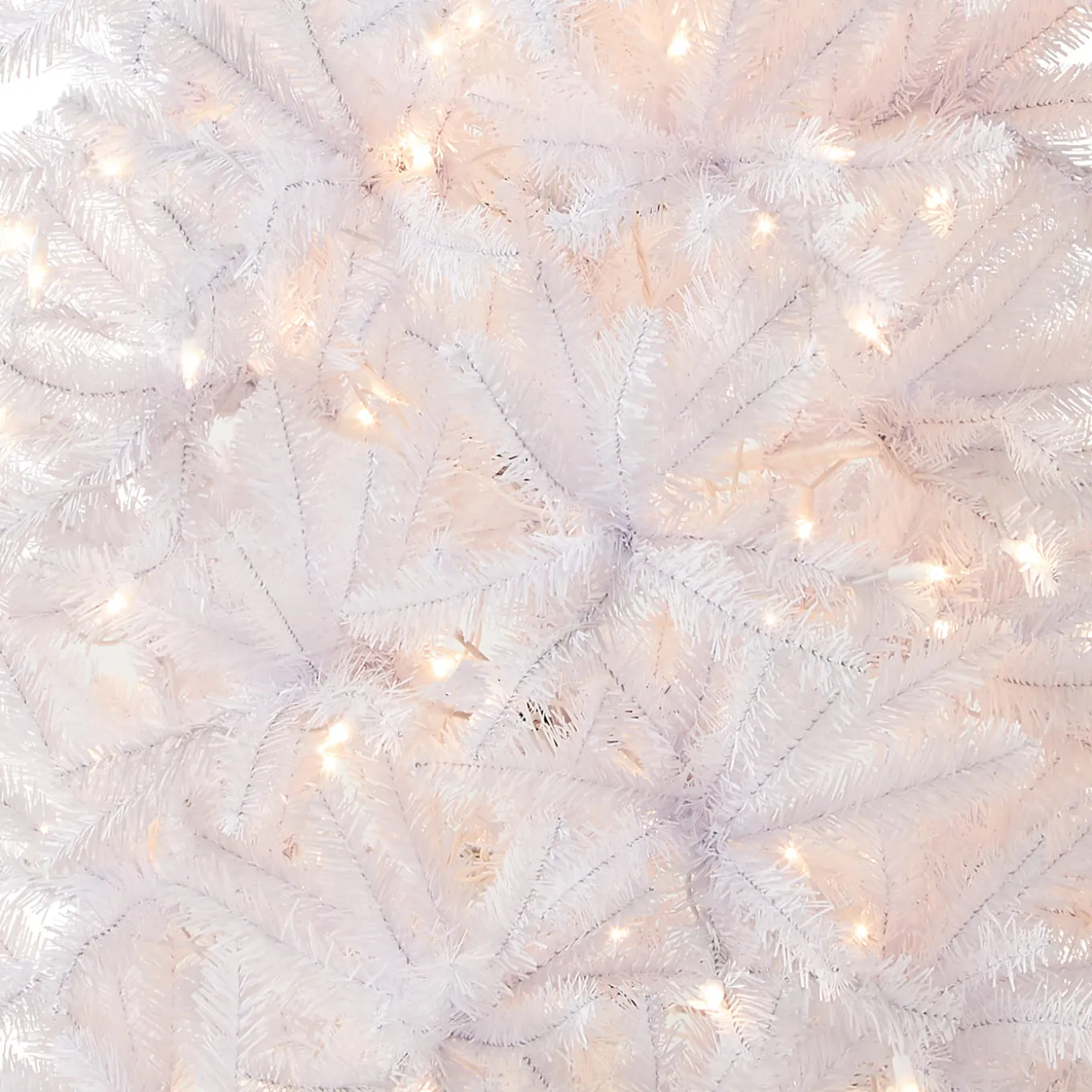 7 ft. Pre-Lit Kingswood Fir White Pencil Tree with Clear Lights