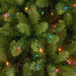 7 ft. Pre-Lit Kingswood Fir Pencil Tree with Multicolor Lights