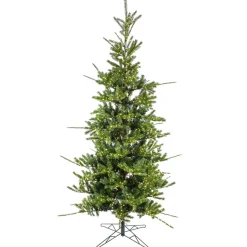 10 ft. Pre-Lit Lark Pine Feel Real Medium Tree with Warm White LED Rice Lights