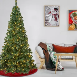 7.5 ft. Pre-Lit Linden Spruce Tree with Warm White LED Lights