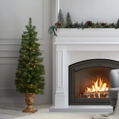 4 ft. Pre-Lit Montclair Spruce Tree with Clear Lights