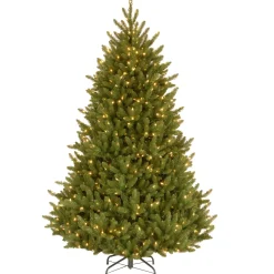 7.5 ft. Pre-Lit Natural Fraser Medium Fir Tree with Clear Lights