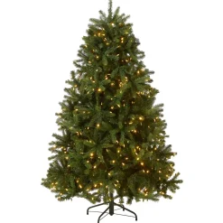 8 ft. Pre-Lit Newberry Spruce Tree with PowerConnect Dual Color LED Lights