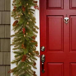 6 ft. Pre-Lit Noelle Garland with Warm White LED Lights