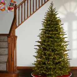 6.5 ft. Pre-Lit Nordic Spruce Slim Tree with Clear Lights