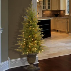 4 ft. Pre-Lit Nordic Spruce Tree with Clear Lights