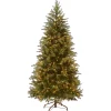 7.5 ft. Pre-Lit Nordic Spruce Slim Tree with Clear Lights