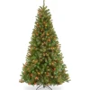 7 ft. Pre-Lit North Valley Spruce Tree with Multicolor Lights