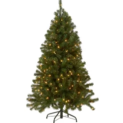 5 ft. Pre-Lit North Valley Spruce Tree with Clear Lights