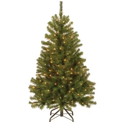 4.5 ft. Pre-Lit North Valley Spruce Tree with Clear Lights