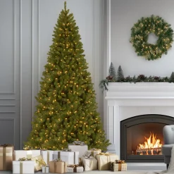 10 ft. Pre-Lit North Valley Spruce Tree with Clear Lights