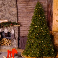 10 ft. Pre-Lit North Valley Spruce Tree with Clear Lights