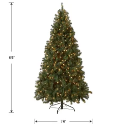 6.5 ft. Pre-Lit North Valley Spruce Blue Tree with Clear Lights