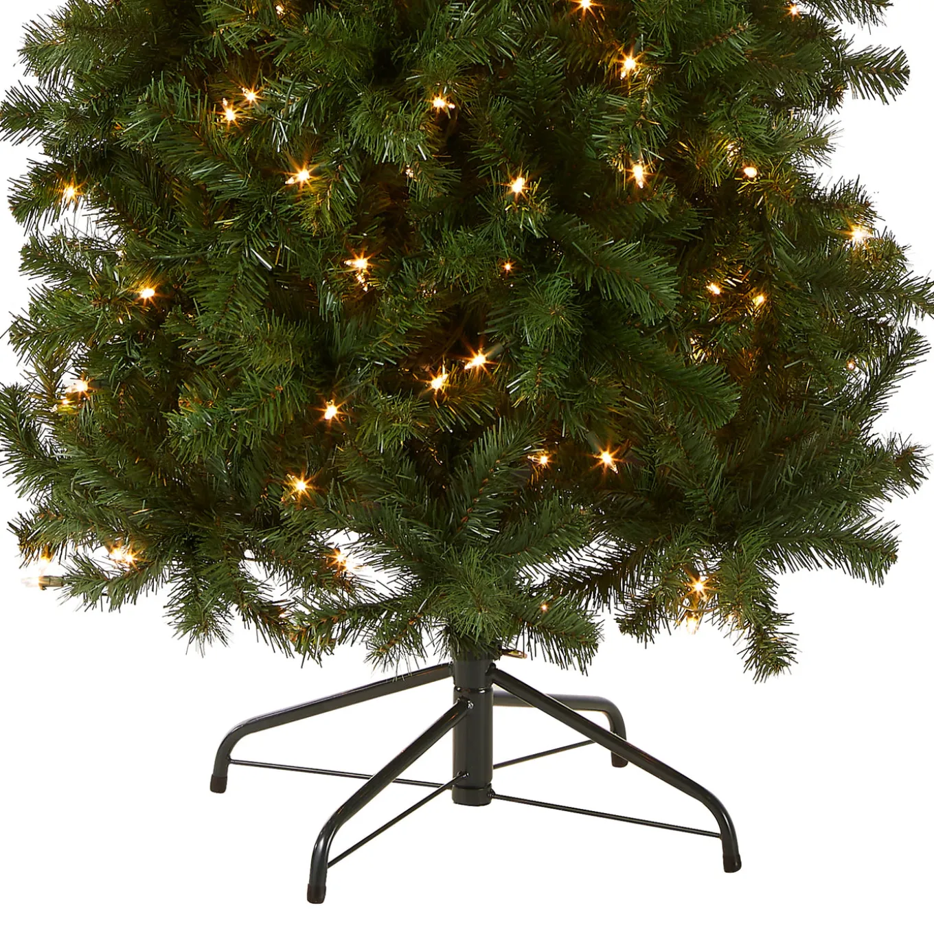 7.5 ft. Pre-Lit North Valley Spruce Pencil Slim Tree with Clear Lights