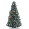 7.5 ft. Pre-Lit North Valley Spruce Blue Tree with Multicolor Lights