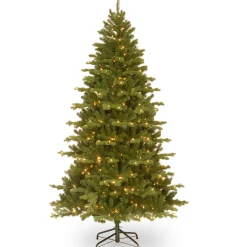 7.5 ft. Pre-Lit Northern Spruce Memory-Shape Tree with PowerConnect Dual Color LED Lights and Music Match