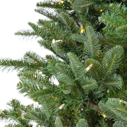 10 ft. Pre-Lit Norway Spruce Hinged Tree with Warm White LED Lights