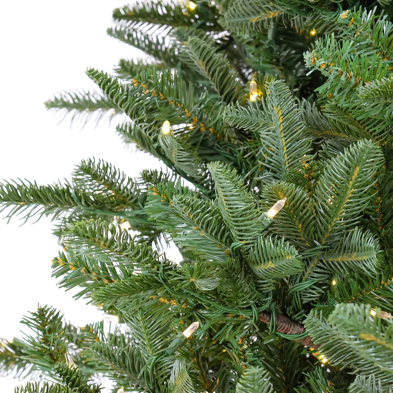 10 ft. Pre-Lit Norway Spruce Hinged Tree with Warm White LED Lights