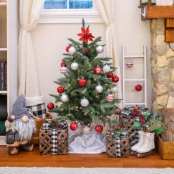 3 ft. Pre-Lit Pathway Tree with Clear Lights