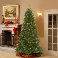 9 ft. Pre-Lit Peyton Spruce Tree with Clear Lights