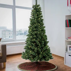 7.5 ft. Pre-Lit Pilchuck Pine Tree with LED Lights