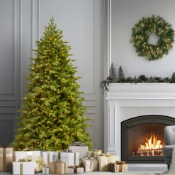 6.5 ft. Pre-Lit Princeton Fraser Fir Tree with PowerConnect Dual Color LED Lights