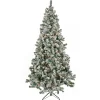 6.5 ft. Pre-Lit Snowy Crestview Tree with Clear Lights