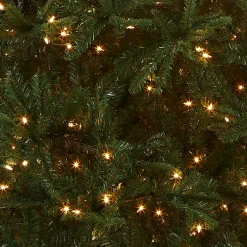 9 ft. Pre-Lit Tiffany Fir Slim Tree with Clear Lights - PE Branch Tips