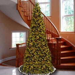 10 ft. Pre-Lit Tiffany Fir Slim Tree with Clear Lights