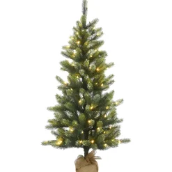 4.5 ft. Pre-Lit Trinity Spruce Tree with LED Lights