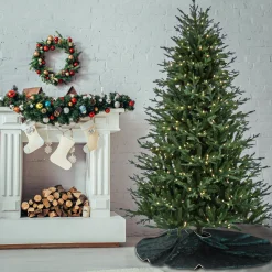 7.5 ft. Pre-Lit Wenatchee Fir Tree with LED Lights