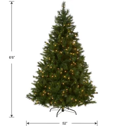 6.5 ft. Pre-Lit Winchester Pine Tree with Clear Lights