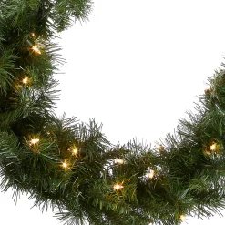 9 ft. Pre-Lit Winchester Pine Garland with Clear Lights