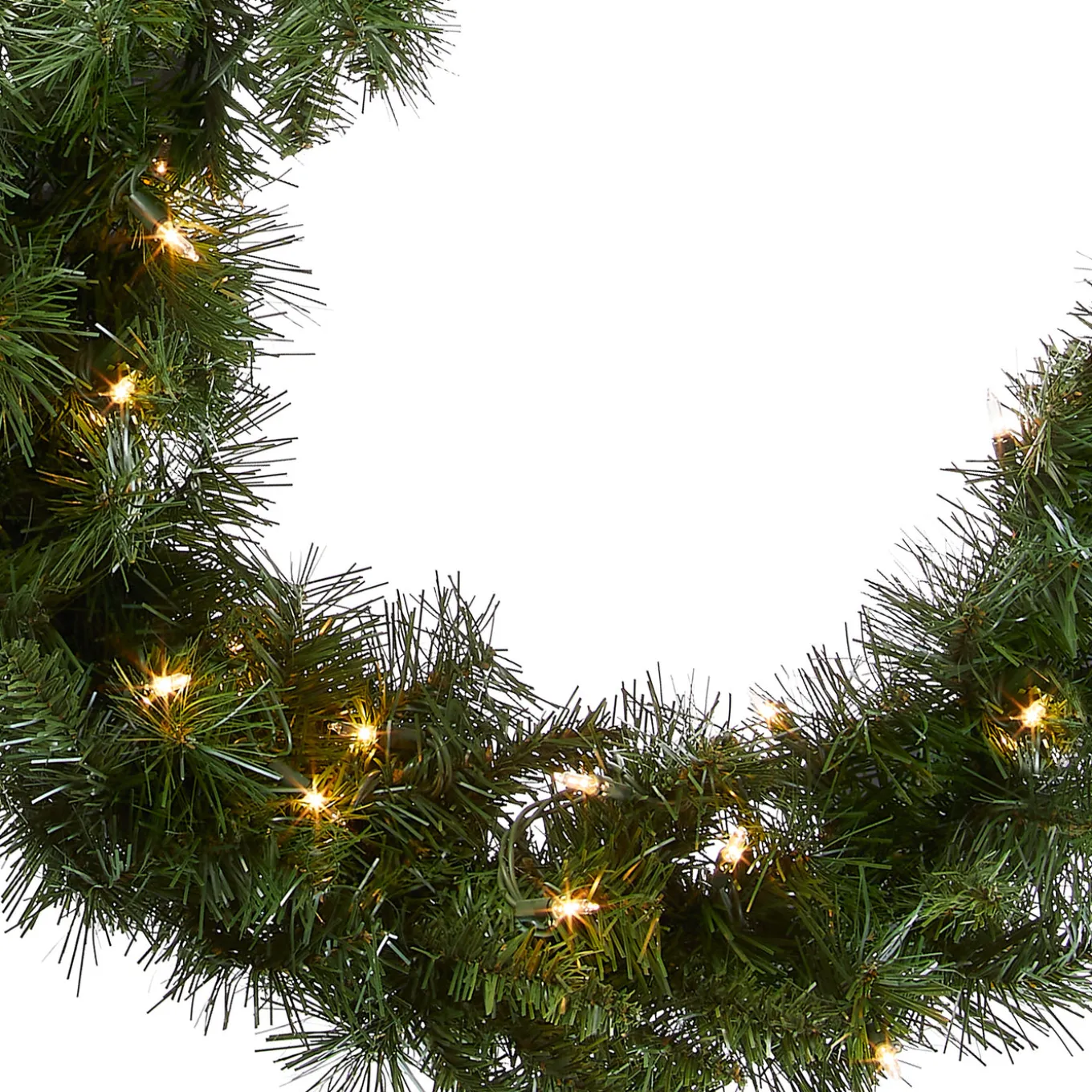 9 ft. Pre-Lit Winchester Pine Garland with Clear Lights