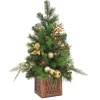 3 ft. Pre-Lit Yuletide Glam Tree with Warm White LED Lights