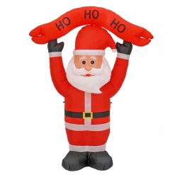 7 ft. Red Inflatable Blow Up Santa