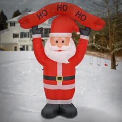 7 ft. Red Inflatable Blow Up Santa