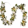 6 ft. Spring Garland with Roses, Lilies, Berry Clusters, Leafy Greens