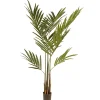 4 ft. Spring Kentia Palm Potted Tree with Leaves, Simulated Soil in a Black Pot