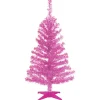 3 ft. Tinsel Collection Magenta Pink Tree