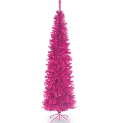 7 ft. Tinsel Collection Pink Tree